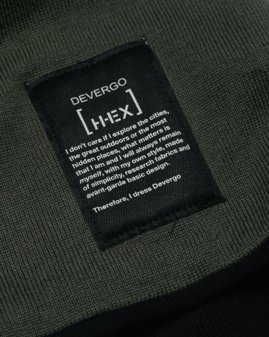 KHAKI MEN'S KNITTED HAT 1D21FW8005HA0100