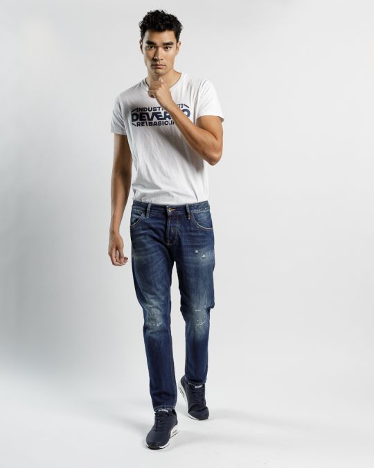 INDIGO MEN'S JEANS - BRADLEY 22070 1J22FW0026LP3974ST