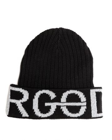 BLACK WOMEN'S KNITTED HAT 2D22FW8503HA0101