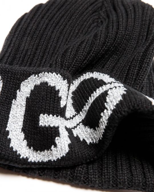 BLACK WOMEN'S KNITTED HAT 2D22FW8503HA0101