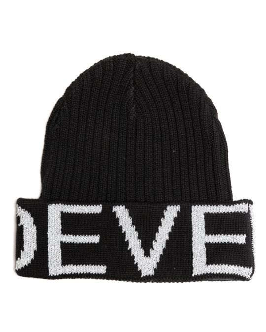 BLACK WOMEN'S KNITTED HAT 2D22FW8503HA0101