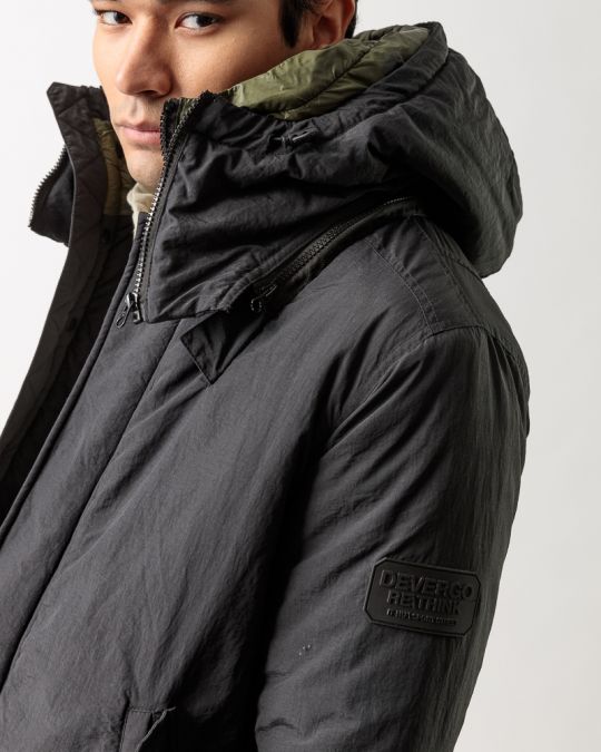 BLACK MEN'S JACKET 1D22FW3009KA1600