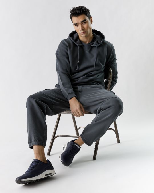 SZÜRKE FÉRFI KAPUCNIS PULÓVER 1D23SS4080LS0706