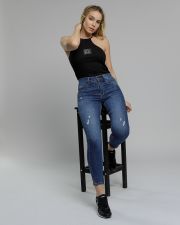 FEKETE NŐI UJJATLAN TRIKÓ