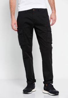 FEKETE FUNKY BUDDHA FÉRFI NADRÁG FBM007-002-02 23SS