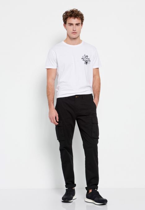 FEKETE FUNKY BUDDHA FÉRFI NADRÁG FBM007-002-02 23SS