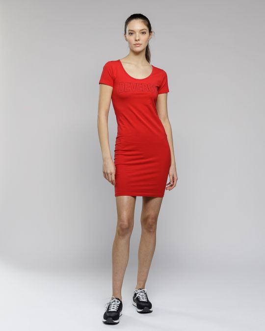 RED WOMEN'S TIGHT DRESS 2D23SS9588DR0205