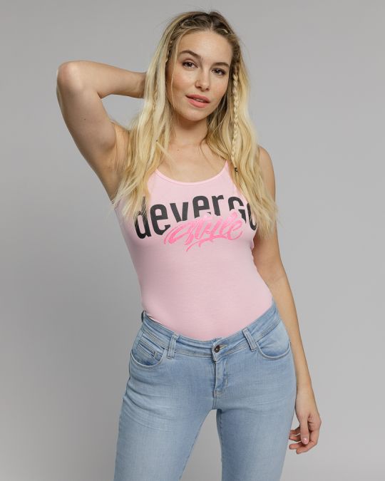 RÓZSASZÍN NŐI UJJATLAN BODY 2D23SS4532BD0205