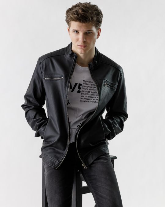 FEKETE FÉRFI HOSSZÚ KABÁT 1D23SS3020KA9000