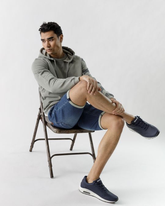 KHAKI FÉRFI KAPUCNIS PULÓVER 1D23SS4080LS0706