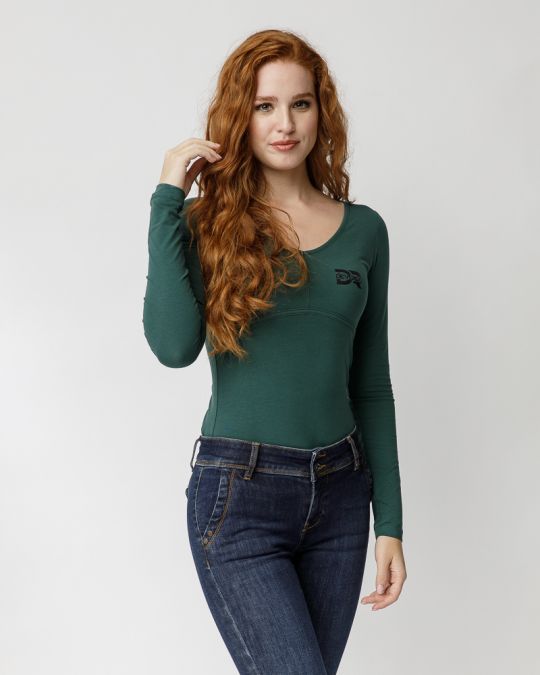 PETROLKÉK NŐI HOSSZÚ UJJÚ PÓLÓ 2D23FW4530LS0205