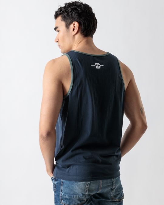 BLUE MEN'S SL T-SHIRT 1D23SS4012SL0105