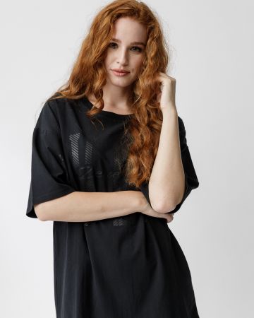 FEKETE NŐI RÖVID UJJÚ PÓLÓ 2D23FW4528SS0205