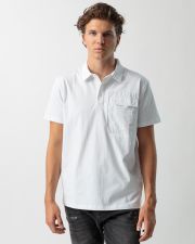 WHITE MEN'S POLO SHIRT