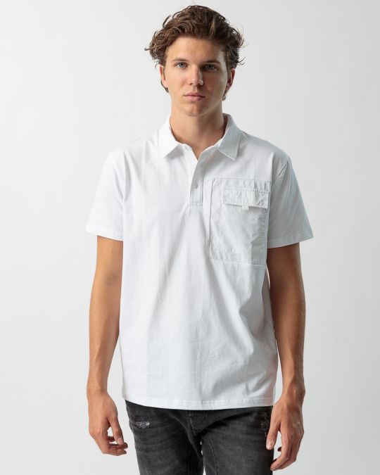 WHITE MEN'S POLO SHIRT 1D23FW4042SS0104