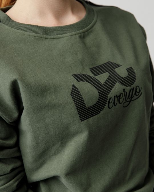 KHAKI NŐI RÖVID PULÓVER 2D23FW4585LS0704