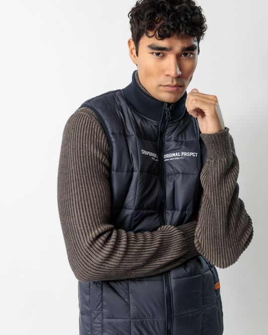 KÉK FÉRFI RÖVID MELLÉNY 1D23FW7019SL1600