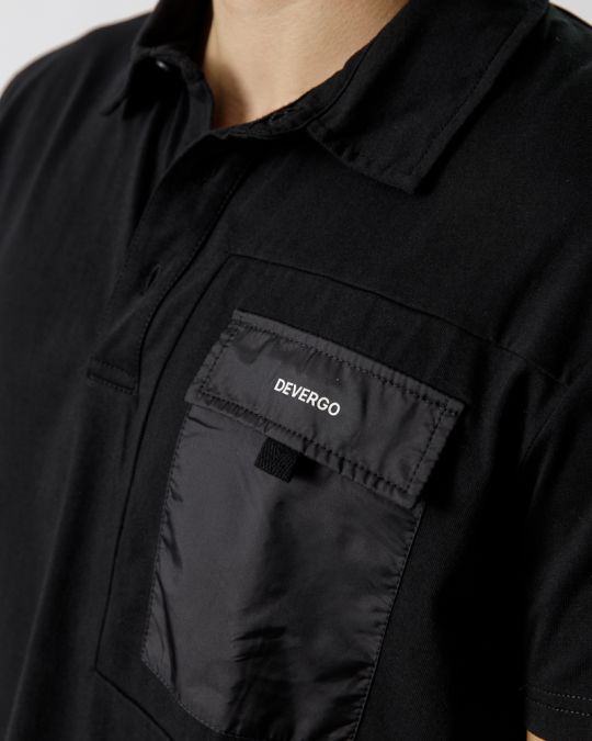 FEKETE FÉRFI GALLÉROS PÓLÓ 1D23FW4042SS0104