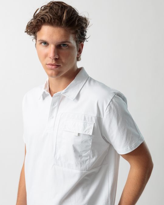 WHITE MEN'S POLO SHIRT 1D23FW4042SS0104