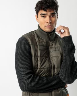 KHAKI FÉRFI RÖVID MELLÉNY 1D23FW7019SL1600