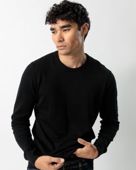 FEKETE FÉRFI KÖTÖTT PULÓVER 1D23FW6006LS1101