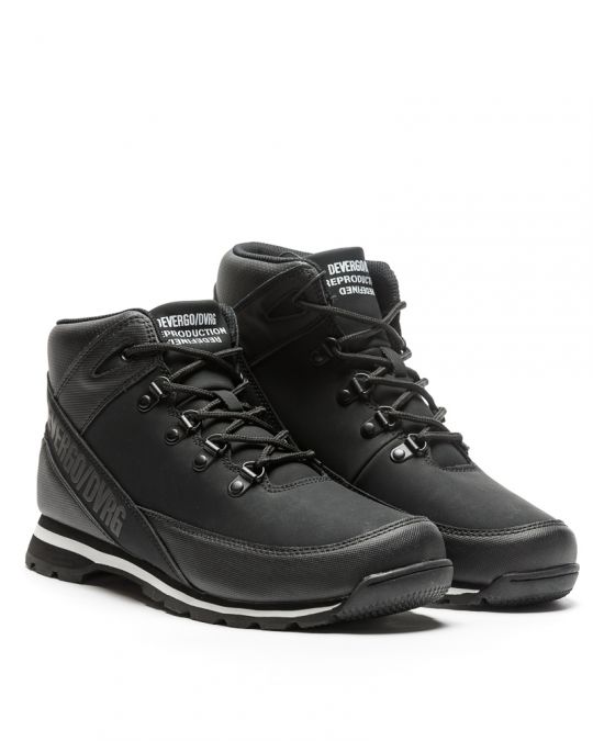 BLACK MEN'S BROGUE - HERCULES DE-WS1059PU 23FW