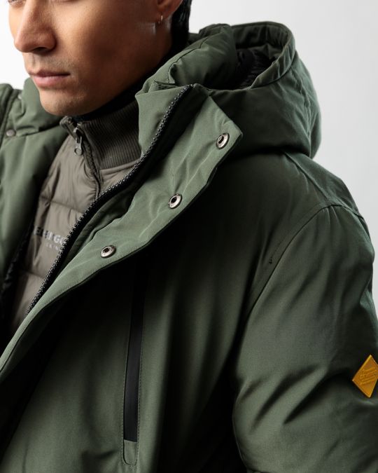 KHAKI MEN'S COAT 1D23FW3009KA1600