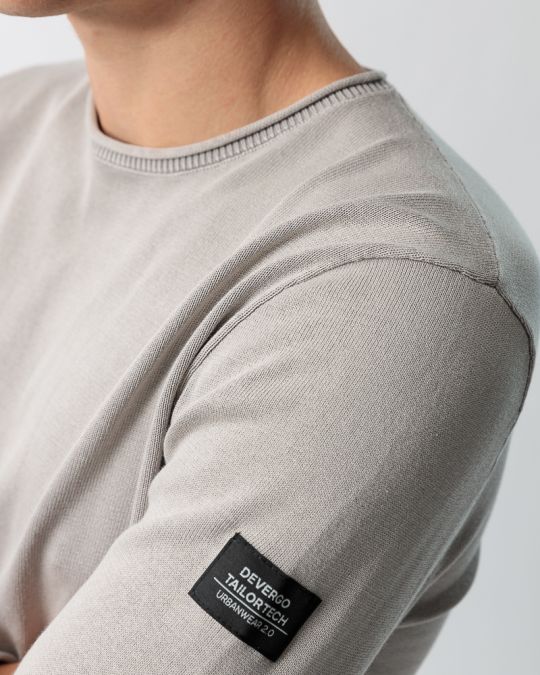 SZÜRKE FÉRFI KÖTÖTT PULÓVER 1D23FW6008LS1124