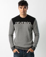 FEKETE FÉRFI KÖTÖTT PULÓVER