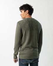 KHAKI FÉRFI KÖTÖTT PULÓVER