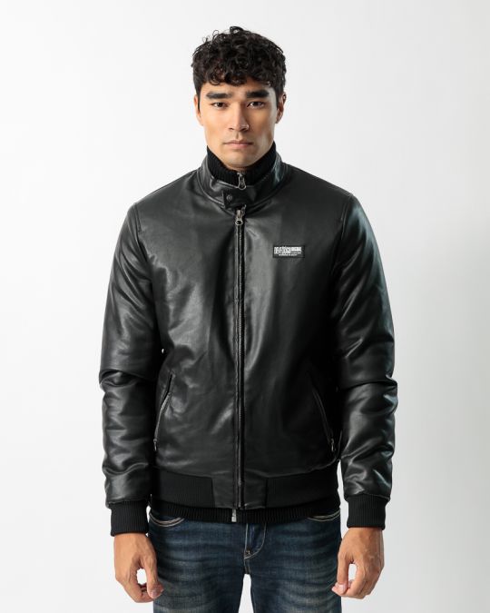 BLACK MEN'S COAT 1D23FW3019KA9000