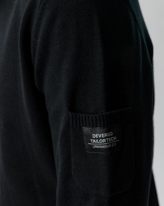 FEKETE FÉRFI KÖTÖTT PULÓVER 1D23FW6005LS1101