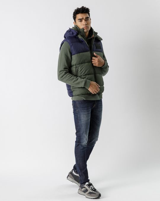 KÉK FÉRFI RÖVID MELLÉNY 1D23FW7011SL1600