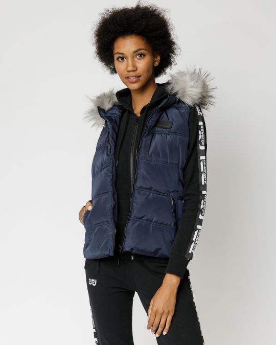 BLUE WOMEN'S SHORT VEST 2D23FW7522SL1600