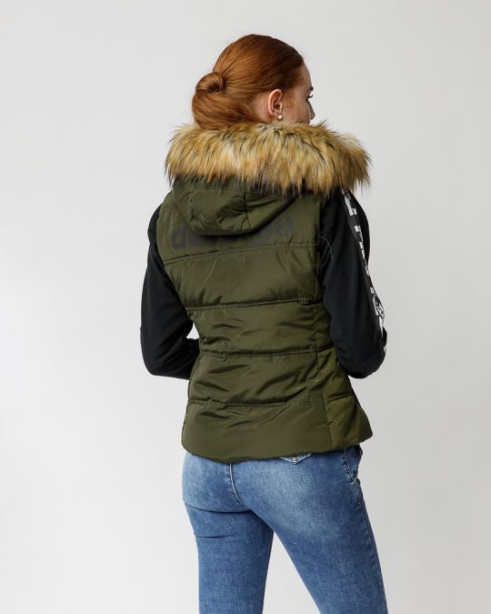 KHAKI WOMEN'S SHORT VEST 2D23FW7522SL1600