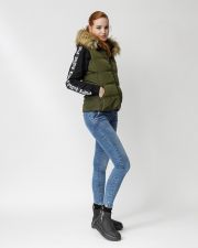 KHAKI WOMEN'S SHORT VEST