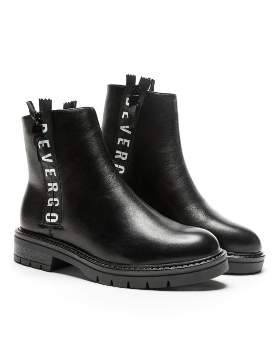 BLACK WOMEN'S BROGUE - CAREN DE-SW4533PU 23FW