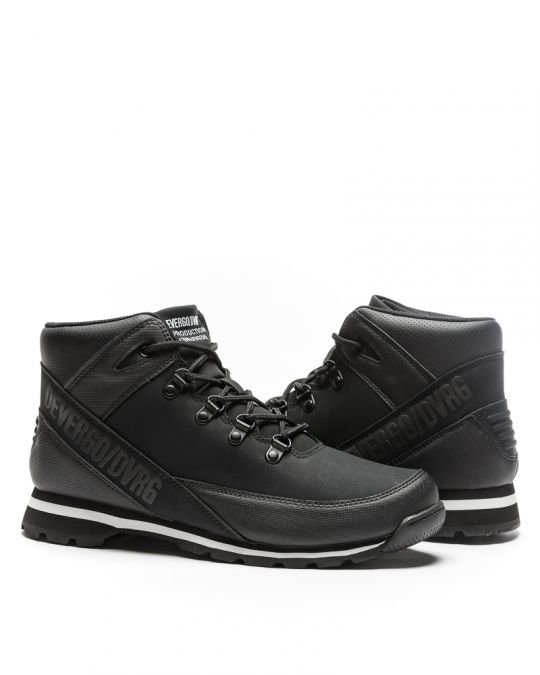 BLACK MEN'S BROGUE - HERCULES DE-WS1059PU 23FW
