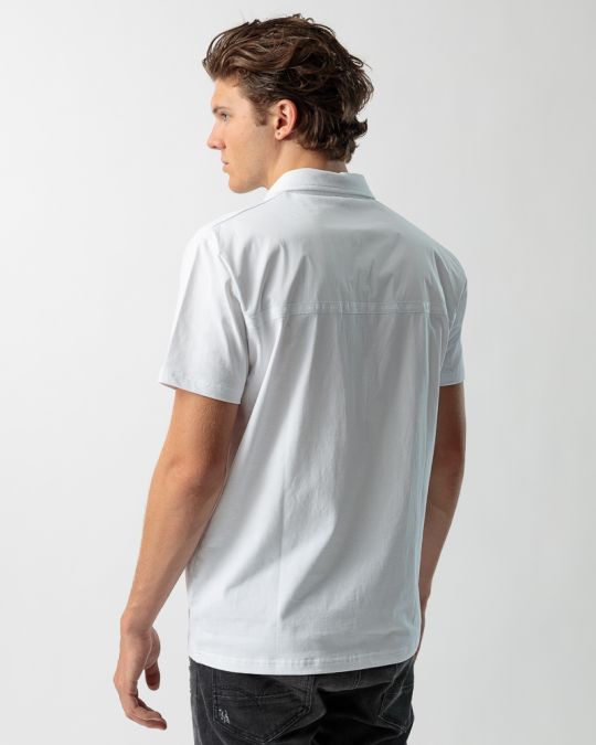 WHITE MEN'S POLO SHIRT 1D23FW4042SS0104