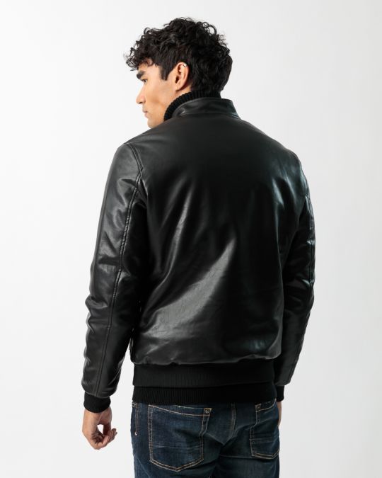 BLACK MEN'S COAT 1D23FW3019KA9000