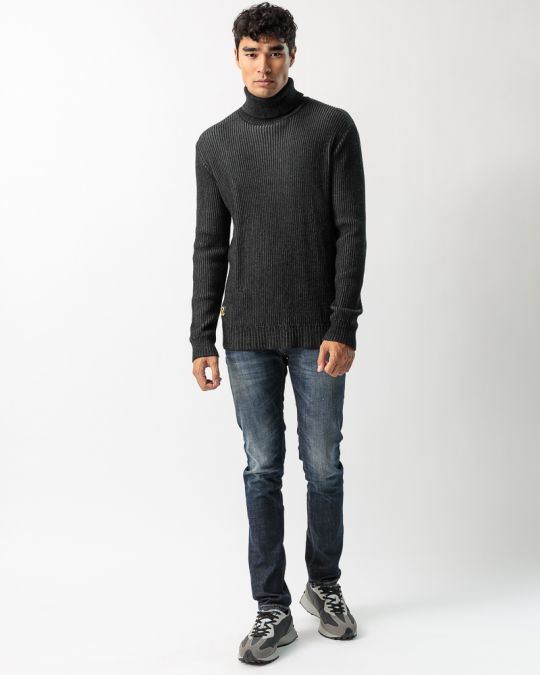 FEKETE FÉRFI KÖTÖTT PULÓVER 1D23FW6004LS1101