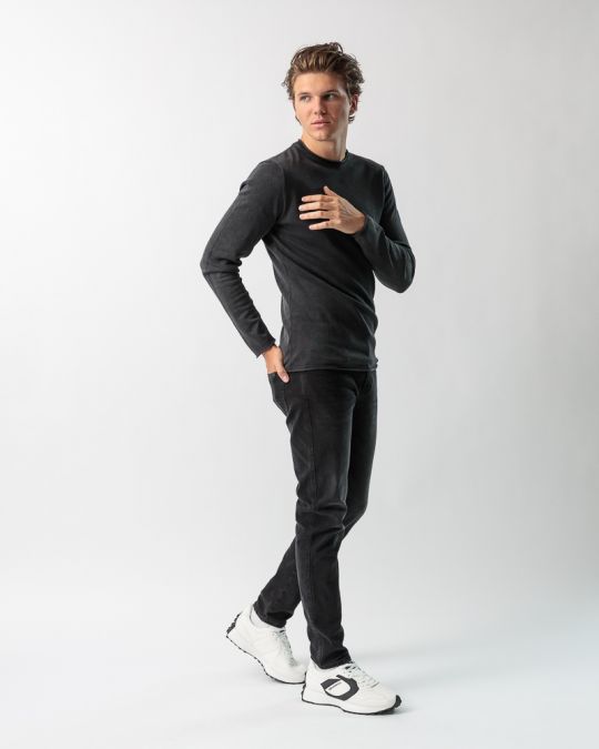 SZÜRKE FÉRFI KÖTÖTT PULÓVER 1D23FW6008LS1124