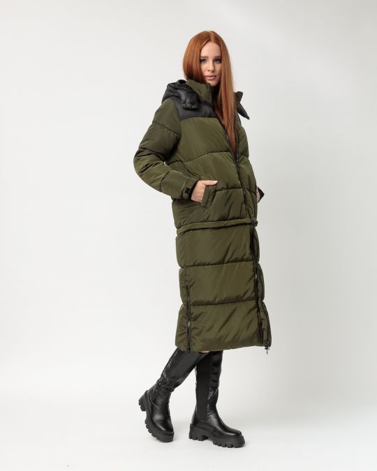 KHAKI NŐI TÉLI KABÁT 2D23FW3524KA1600