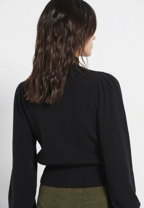 FEKETE FUNKY BUDDHA NŐI PULÓVER FBL008-109-09 23FW