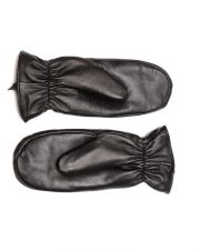 BLACK WOMEN'S LEATHER GLOVES