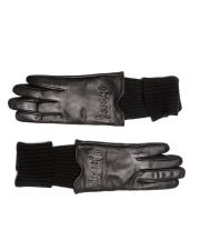 BLACK WOMEN'S LEATHER GLOVES