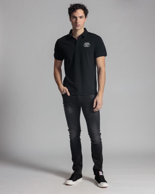 BLACK MEN'S T-SHIRT 1D24SS4059SS2405