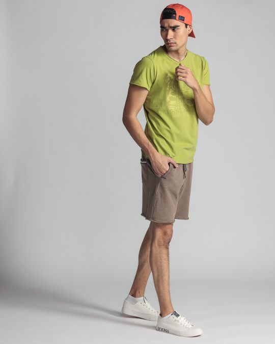 GREEN MEN'S T-SHIRT 1D24SS4065SS0106