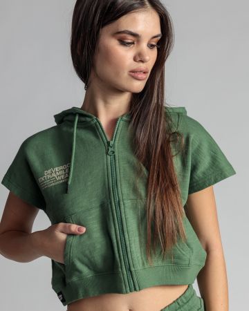 ZÖLD NŐI RÖVIDUJJÚ PULÓVER 2D24SS4591SL0705