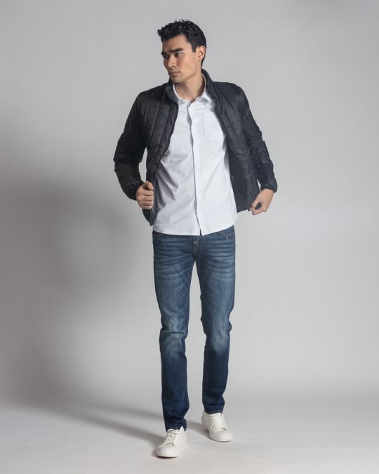 FEKETE FÉRFI KABÁT 1D24SS3005KA1600